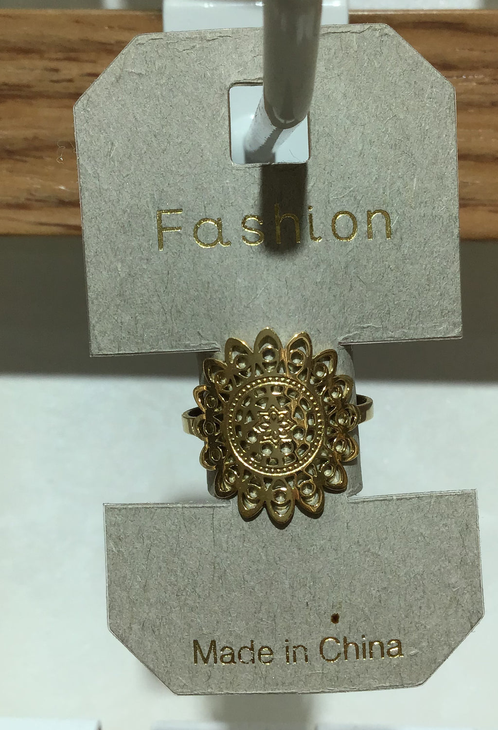 Ornate Petal Medallion Ring - W1-0452