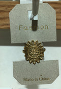 Ornate Petal Medallion Ring - W1-0452