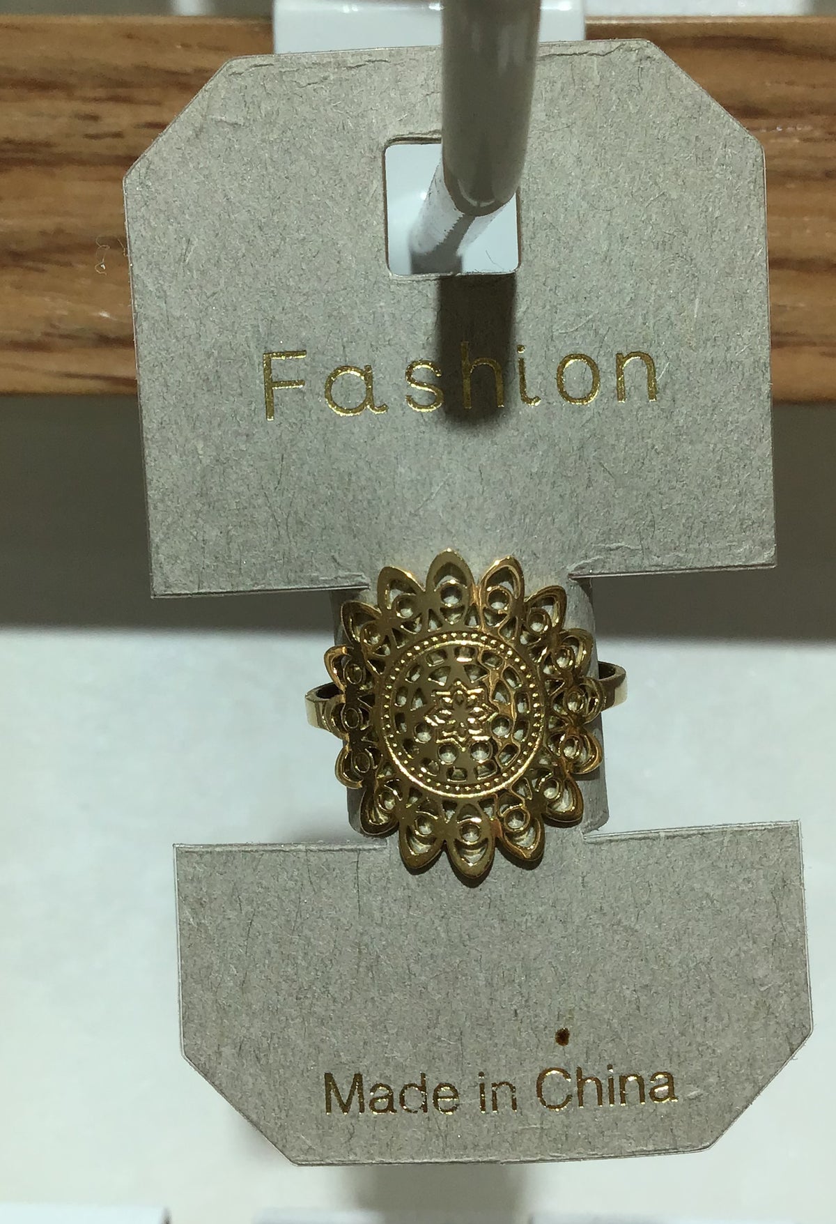 Ornate Petal Medallion Ring - W1-0452