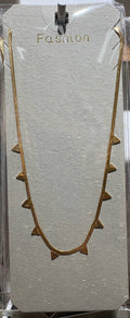 Triangle Fringe Necklace - W14-0063