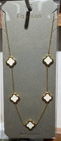 White Clover Station Necklace - W14-0122