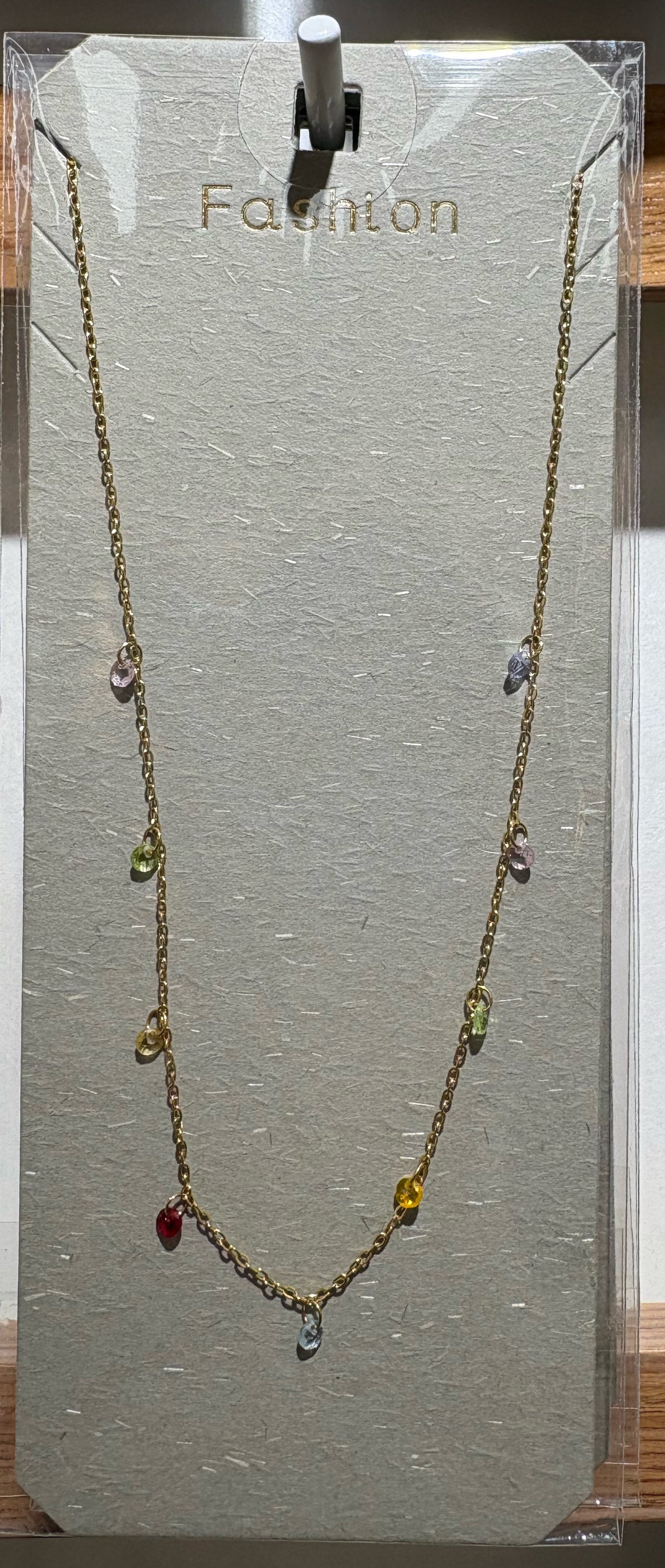 Colorful Mini Charm Necklace - W14-0129