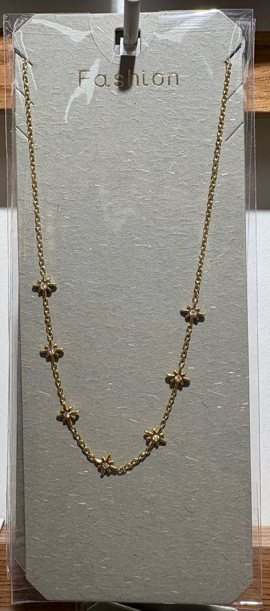 Starburst Station Chain Necklace - W14-0141
