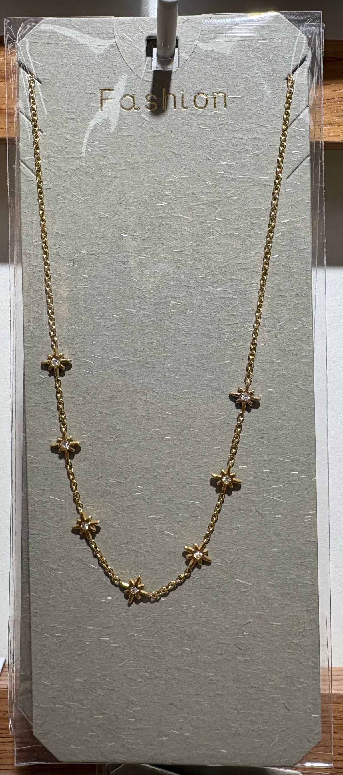 Starburst Station Chain Necklace - W14-0141