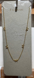 Mini Bow Station Necklace - W14-0158
