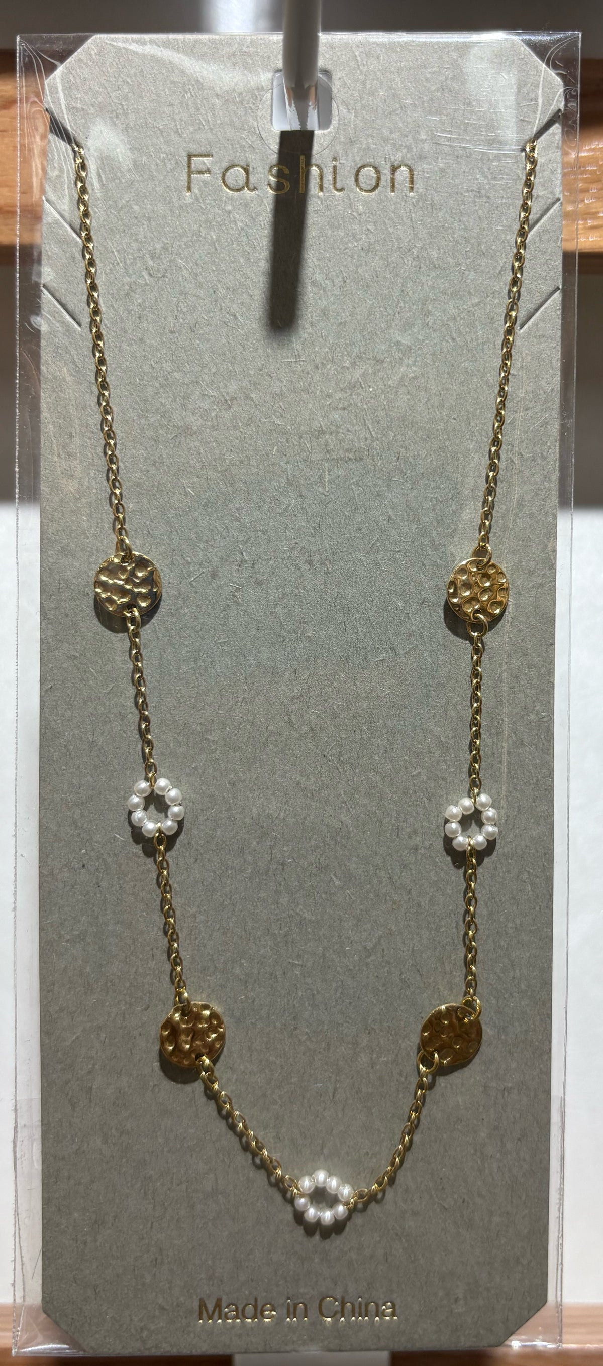 Mixed Flower Station Necklace - W14-0187