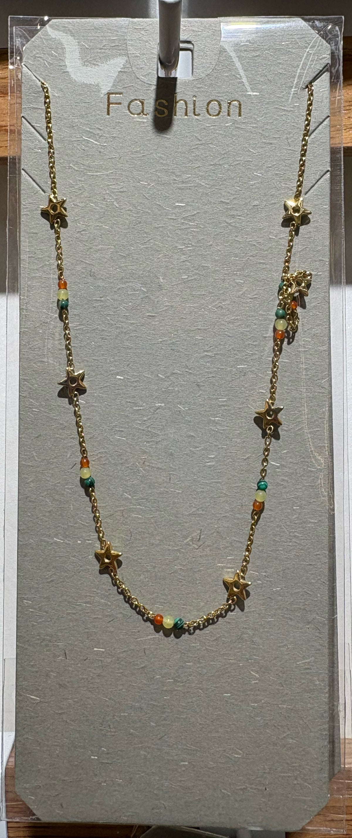 Colorful Floral Charm Necklace - W14-0205
