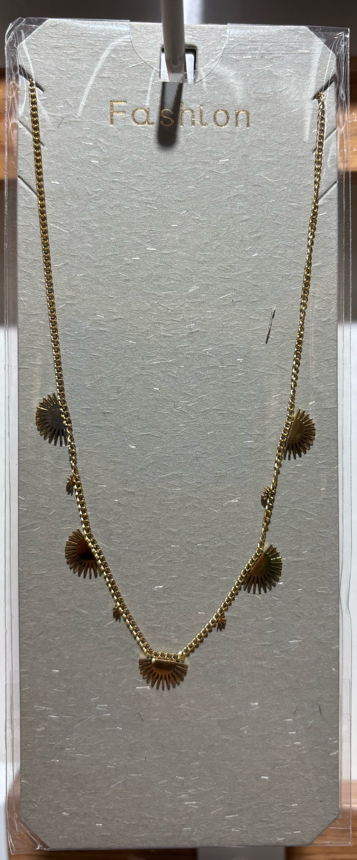 Half Moon Charm Necklace - W14-0249