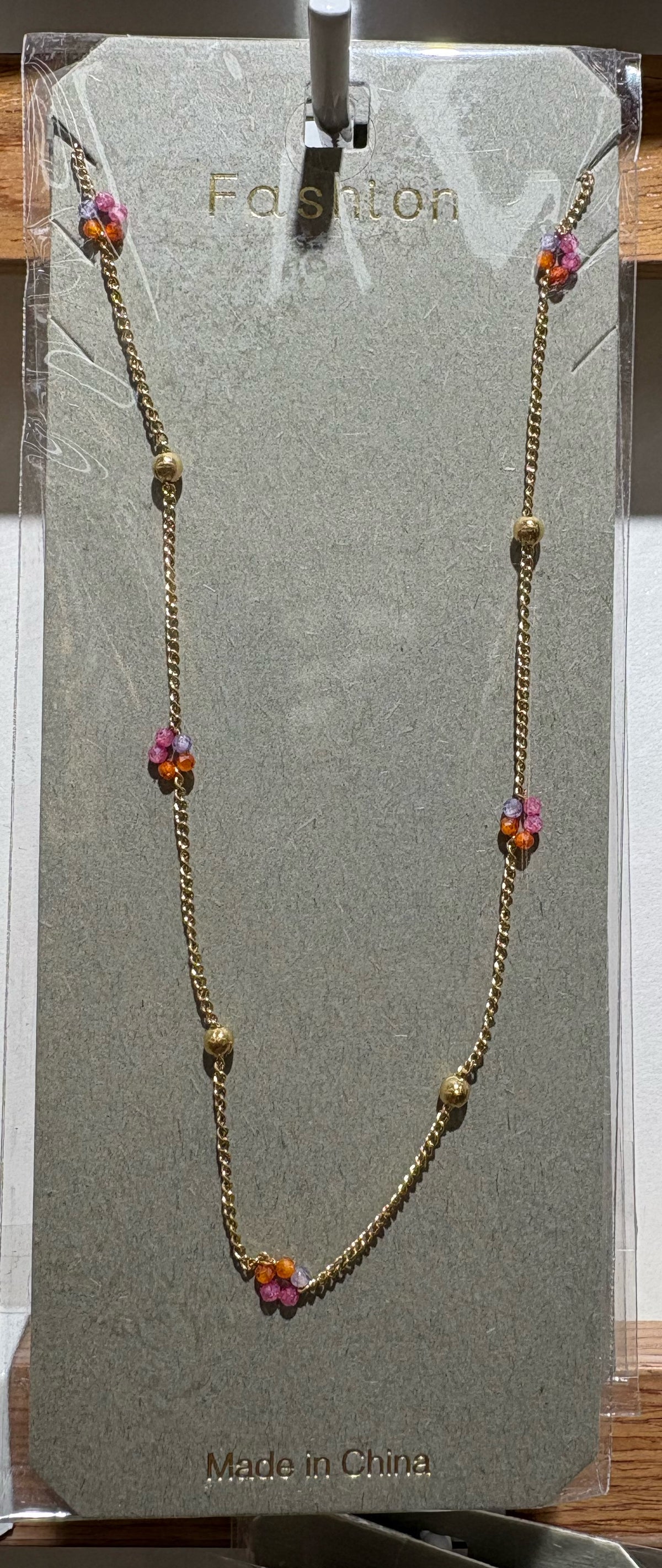 Colorful Petite Charm Necklace - W14-0255