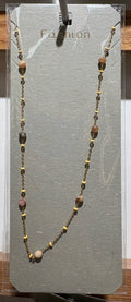 Blush Mixed Bead Necklace - W14-0259
