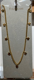 Butterfly Charm Chunky Necklace - W14-0278