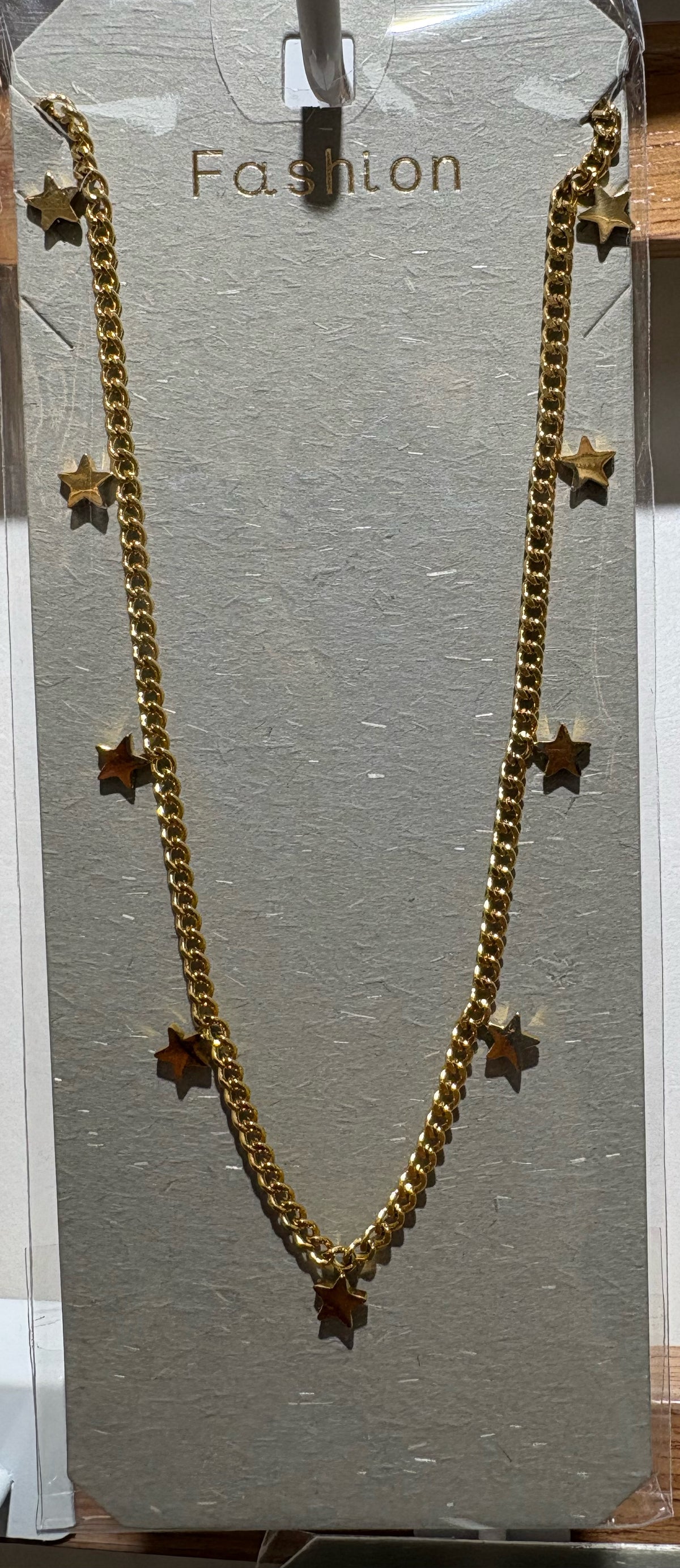 Butterfly Charm Chunky Necklace - W14-0278
