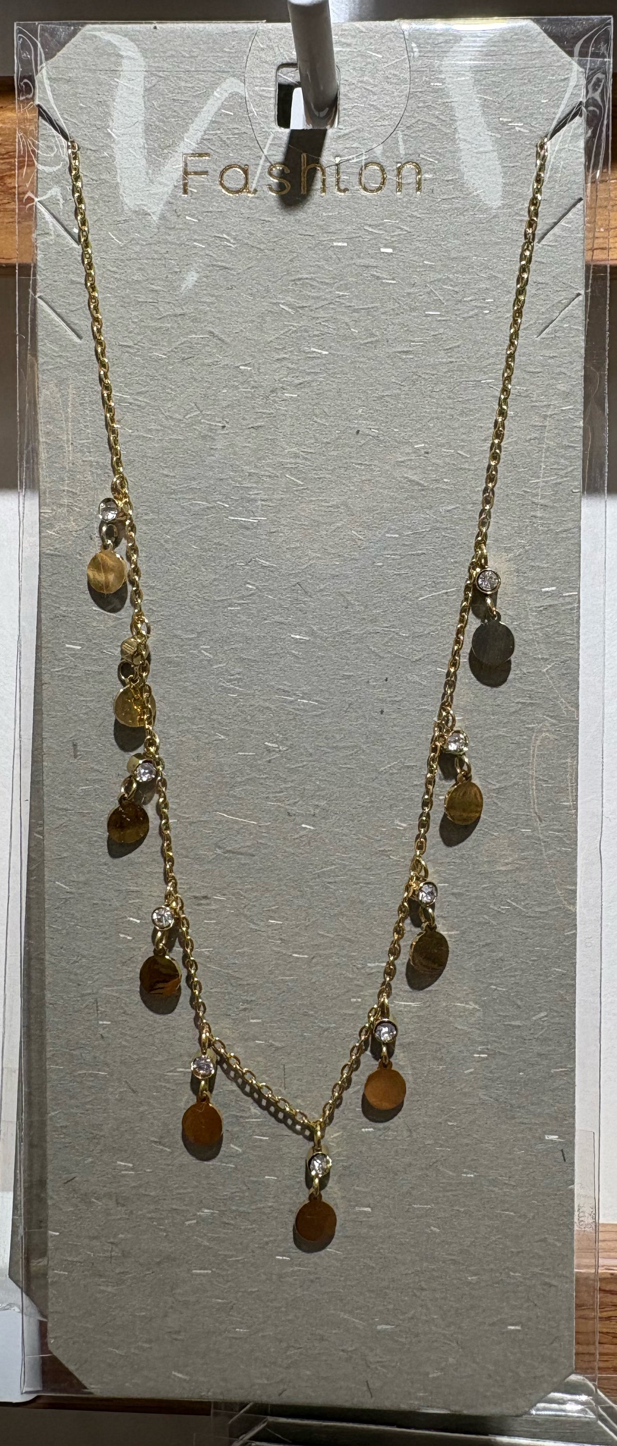 Teardrop Fringe Necklace - W14-0315