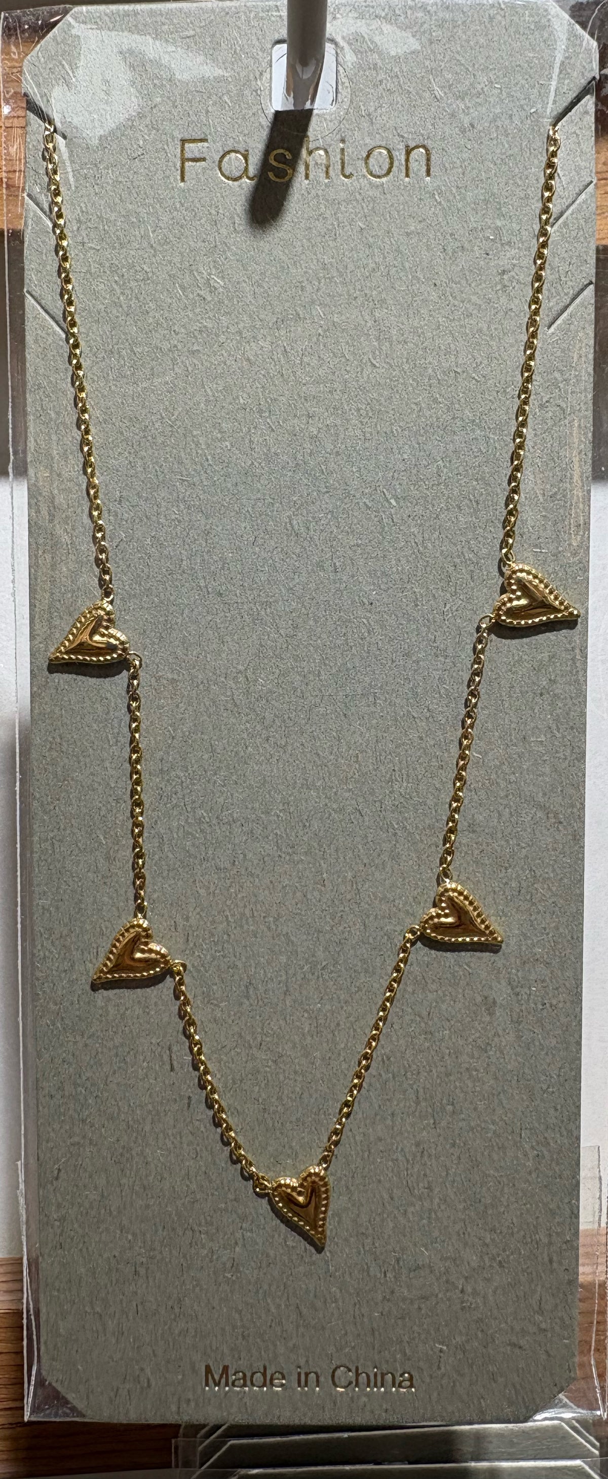 Open Triangle Station Necklace - W14-0320