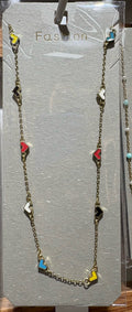 Colorful Bird Charm Necklace - W14-0334