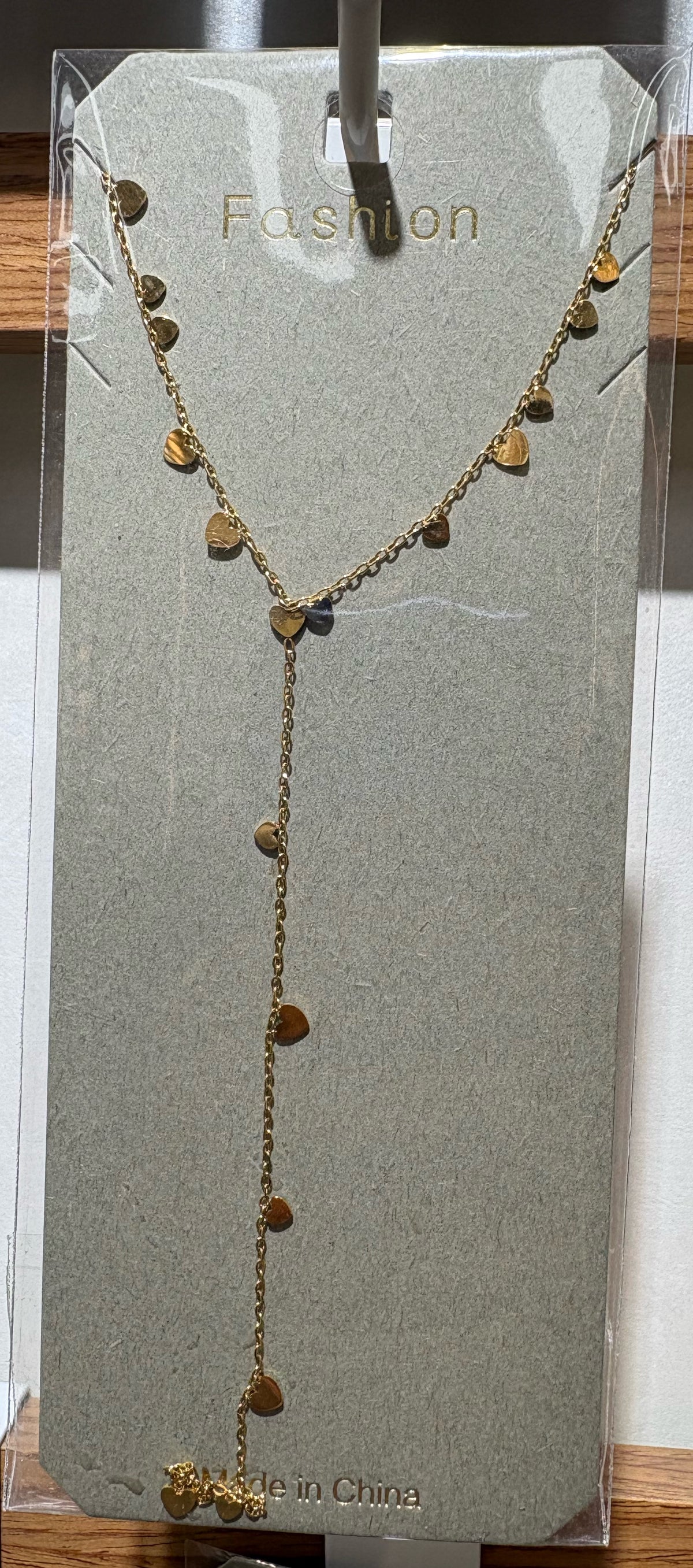 Disc Charm Y Necklace - W14-0338