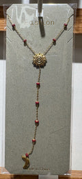 Sun and Moon Y Necklace - W14-0347