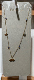Bird Charm Station Necklace - W14-0359