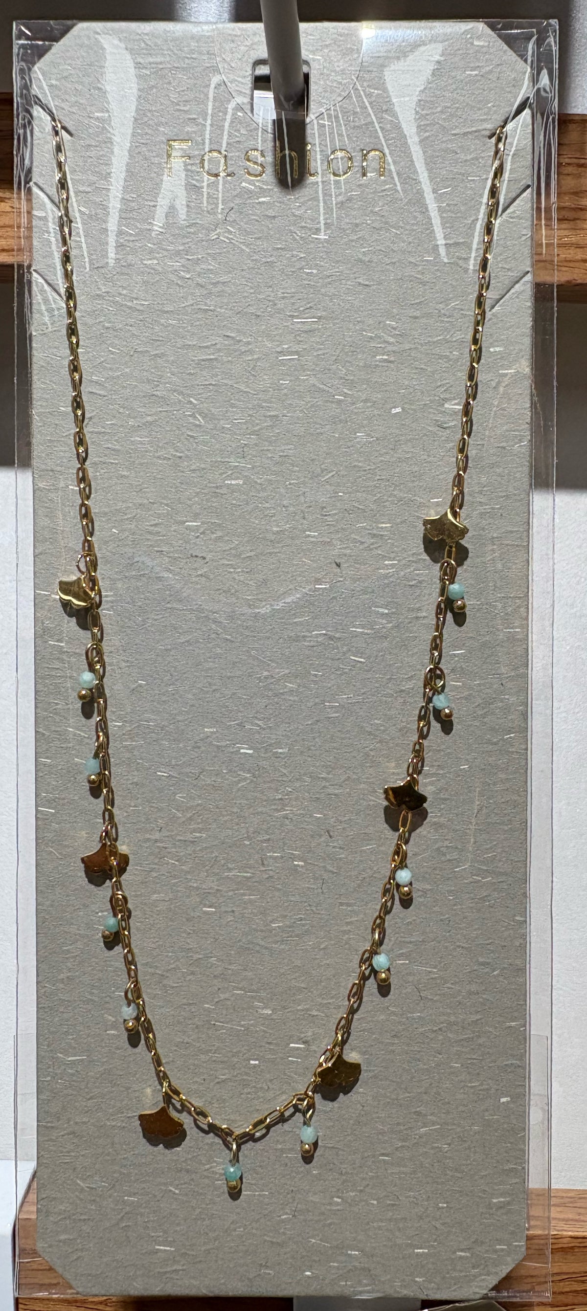 Dainty Flower Charm Necklace - W14-0360