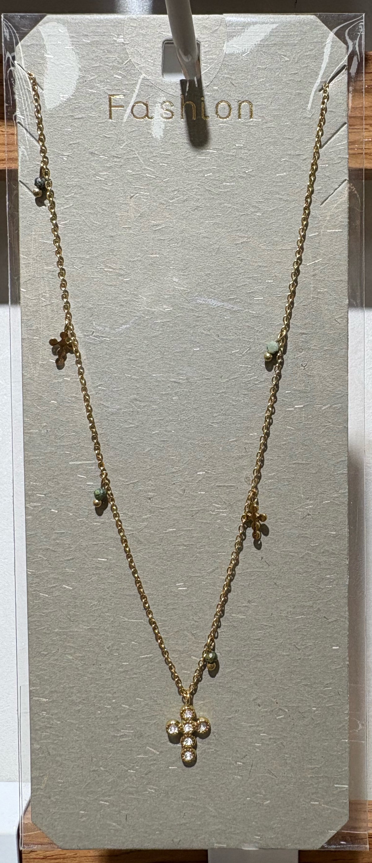Cross Charm Necklace - W14-0370