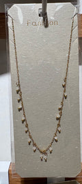 Mini Leaf Fringe Necklace - W14-0399