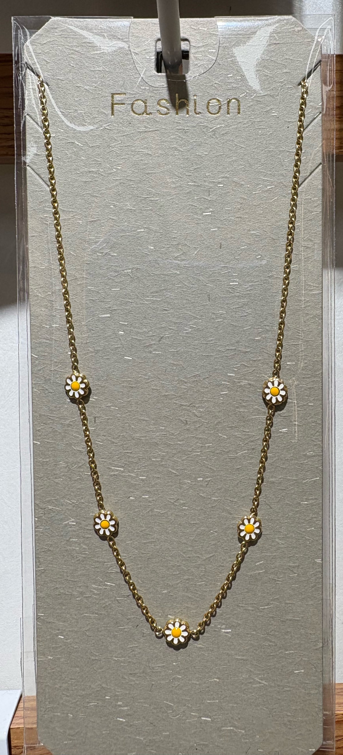 Daisy Station Necklace - W14-0401