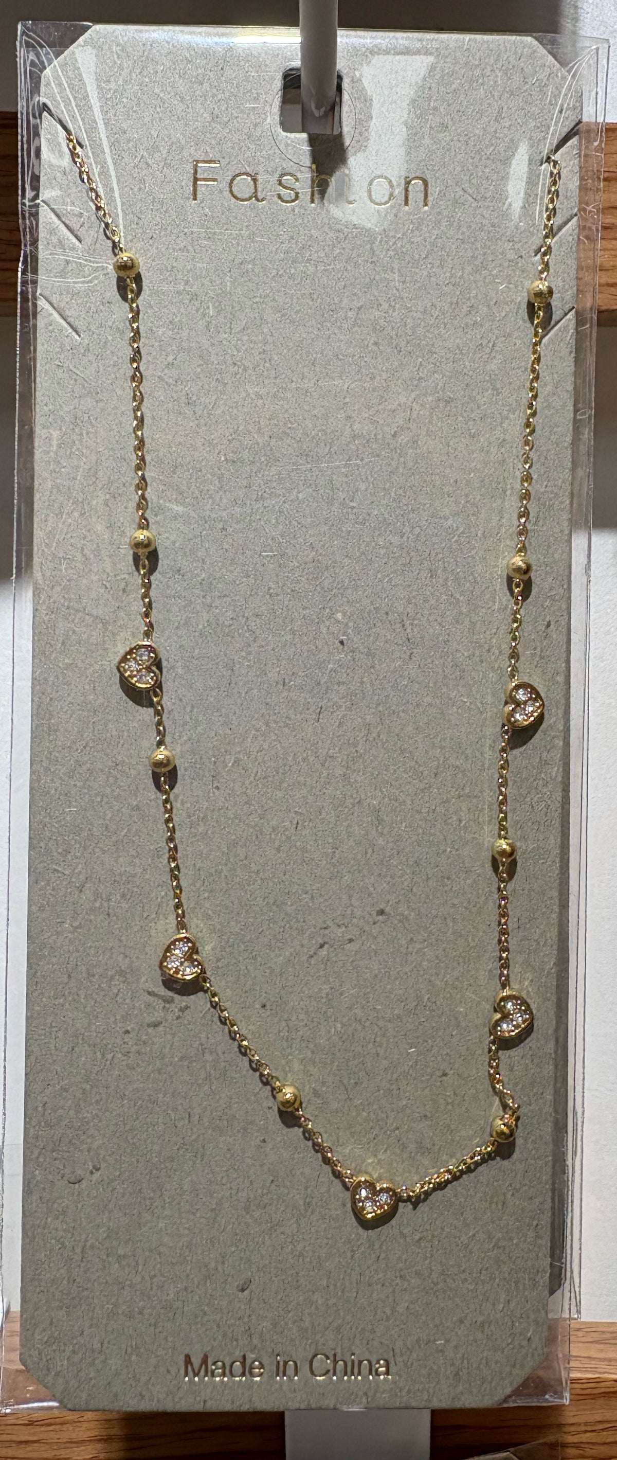 Open Circle Station Necklace - W14-0428