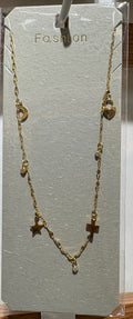 Mixed Charm Necklace - W14-0431