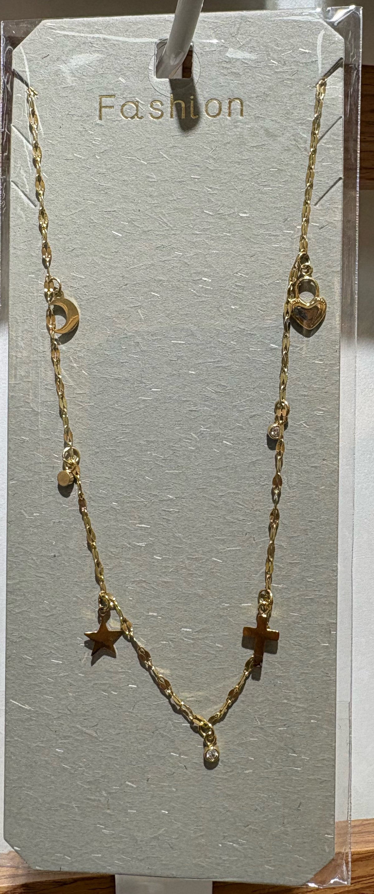 Mixed Charm Necklace - W14-0431