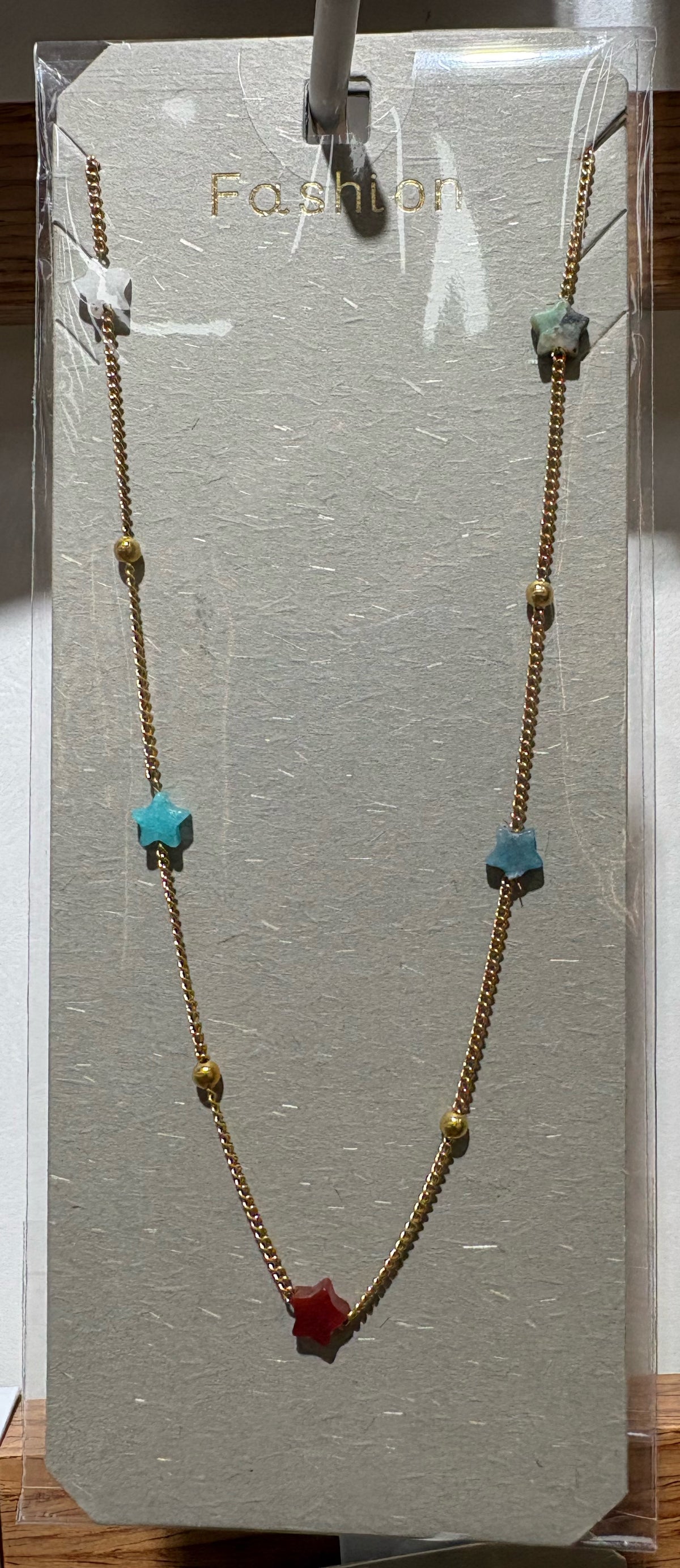 Colorful Flower Charm Necklace - W14-0444