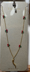 Chili Pepper Pendant Necklace - W14-0477