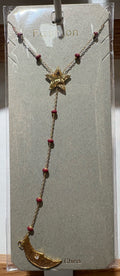 Star and Moon Y Necklace - W14-0508