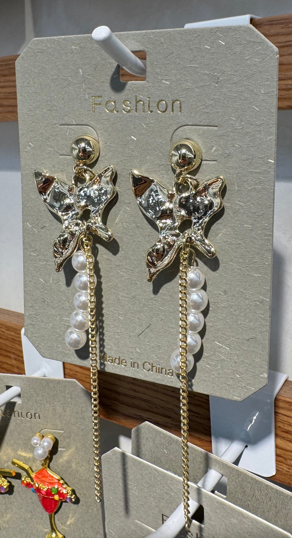 Sparkling Floral Tassel Earrings - W3-0055