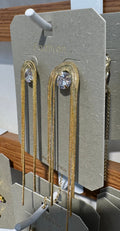 Long Arch Chain Drop Earrings - W3-0056