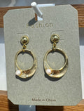 Oval Pearl-Style Accent Earrings - W3-0071