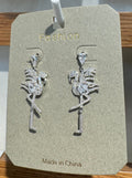 Sparkling Flamingo Drop Earrings - W3-0083