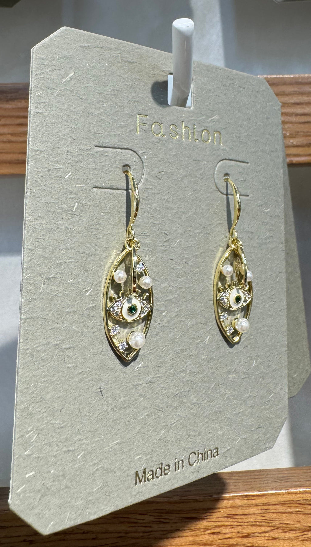 Openwork Leaf Hook Earrings - W3-0084