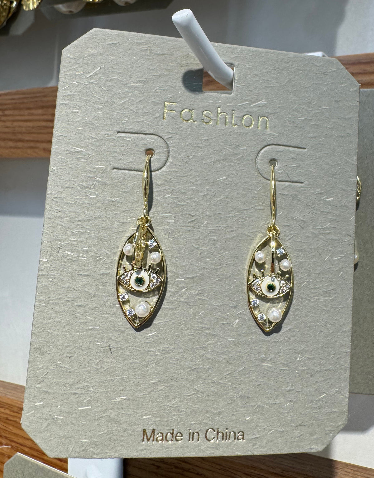 Openwork Leaf Hook Earrings - W3-0084