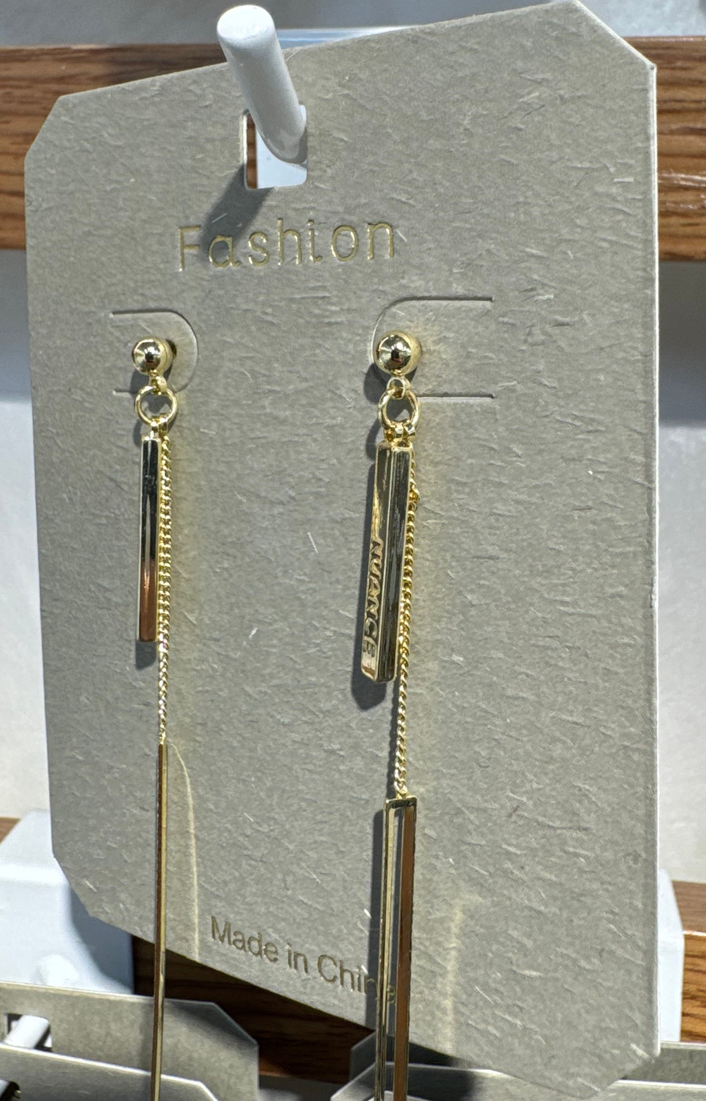Double Bar Threader Earrings - W3-0110