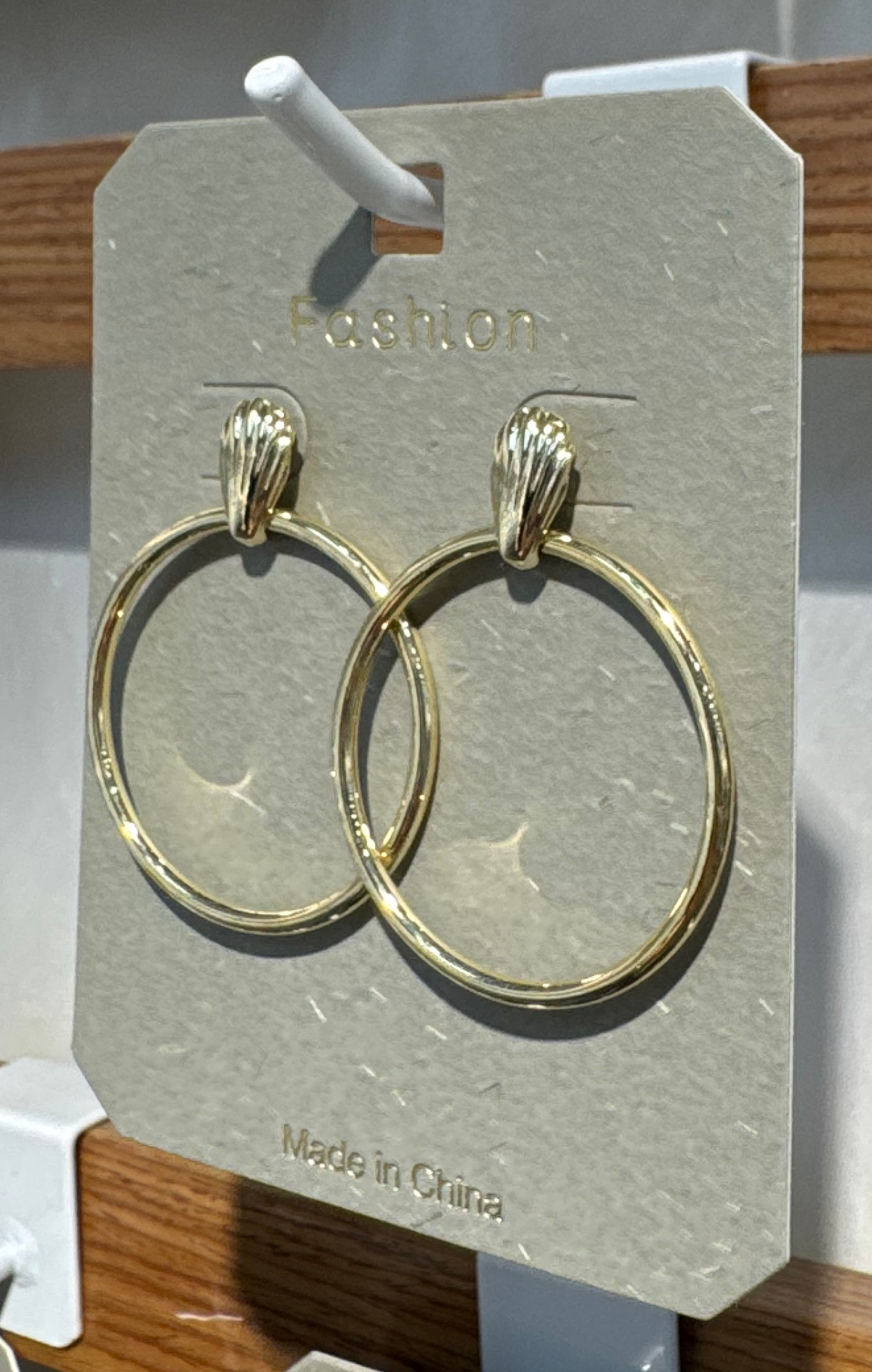 Classic Circle Drop Earrings - W3-0140