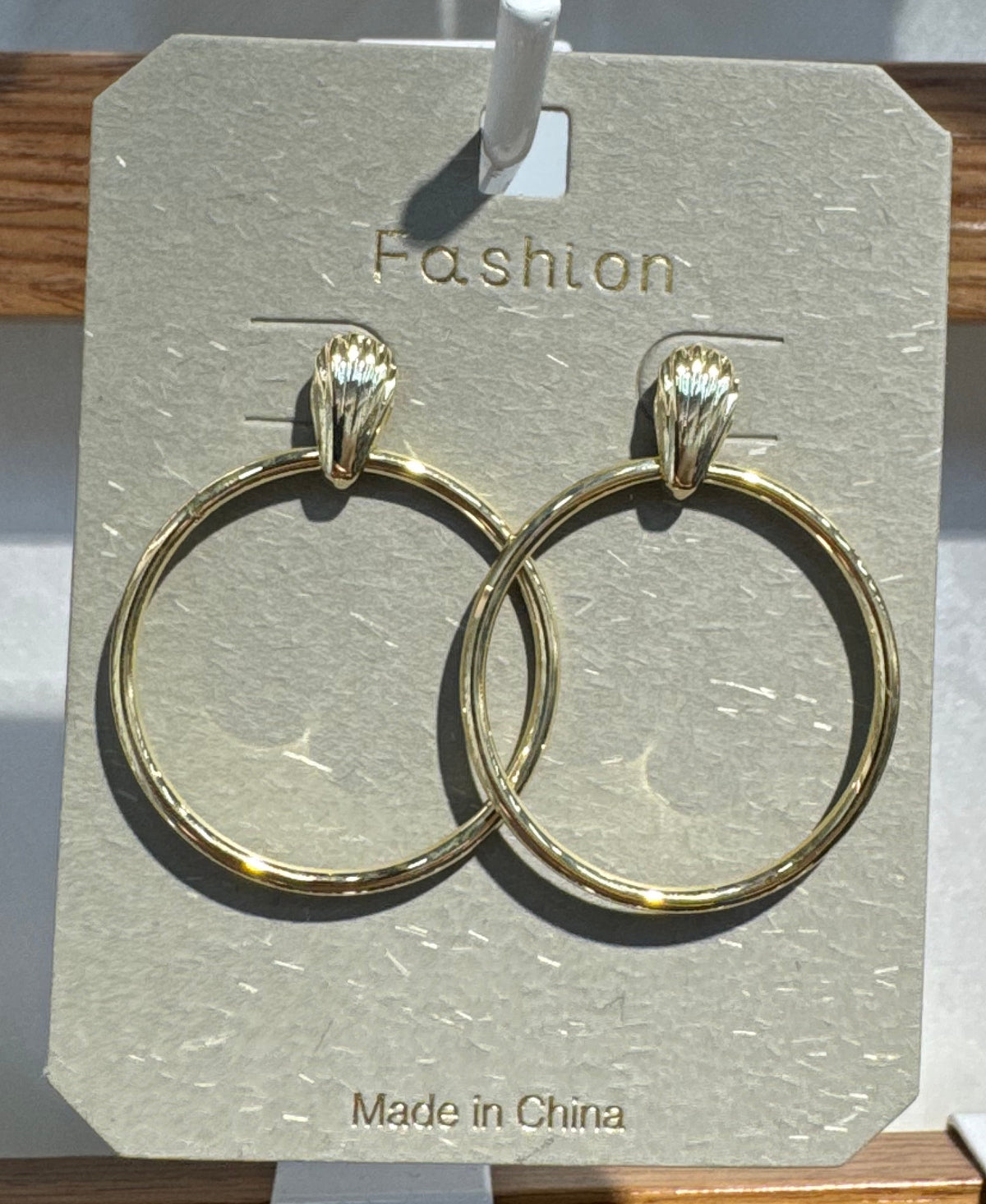 Classic Circle Drop Earrings - W3-0140