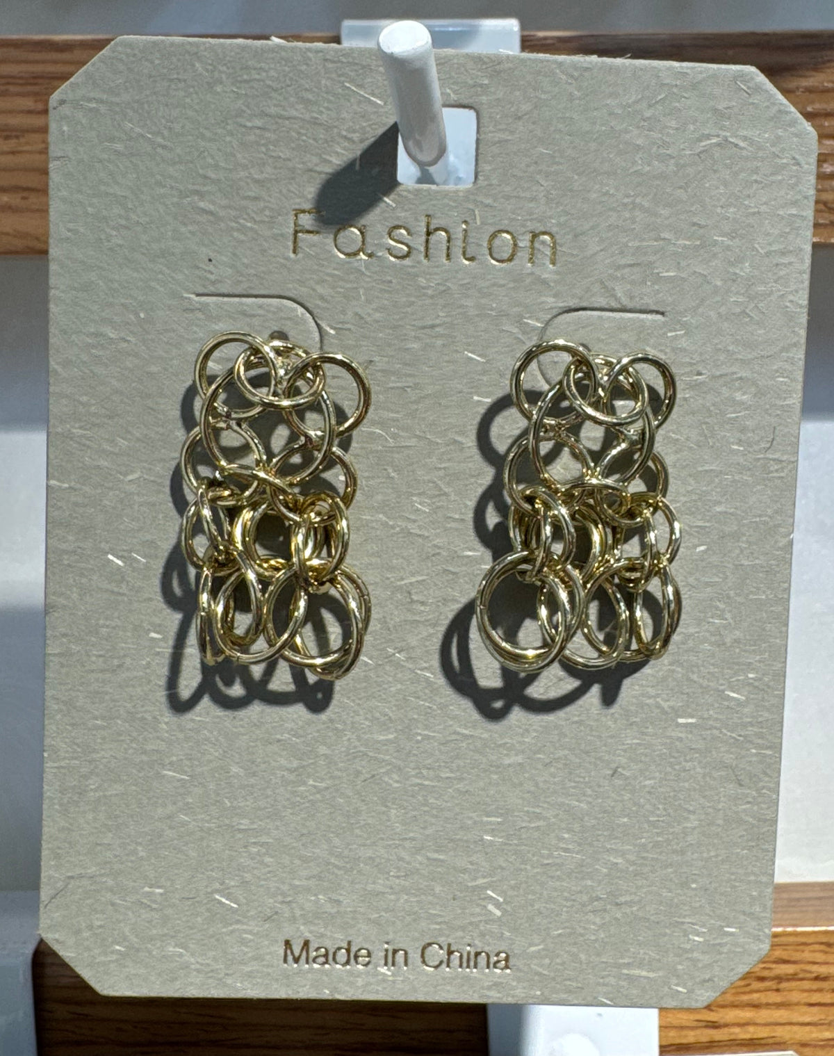 Interwoven Loop Drop Earrings - W3-0164