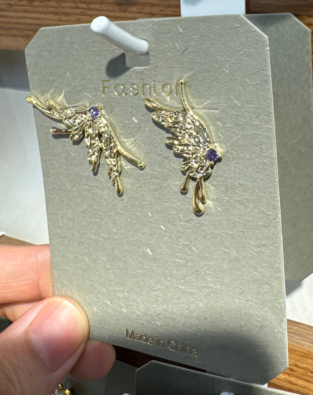 Sculpted Branch Statement Earrings - W3-0206