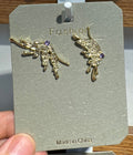 Sculpted Branch Statement Earrings - W3-0206