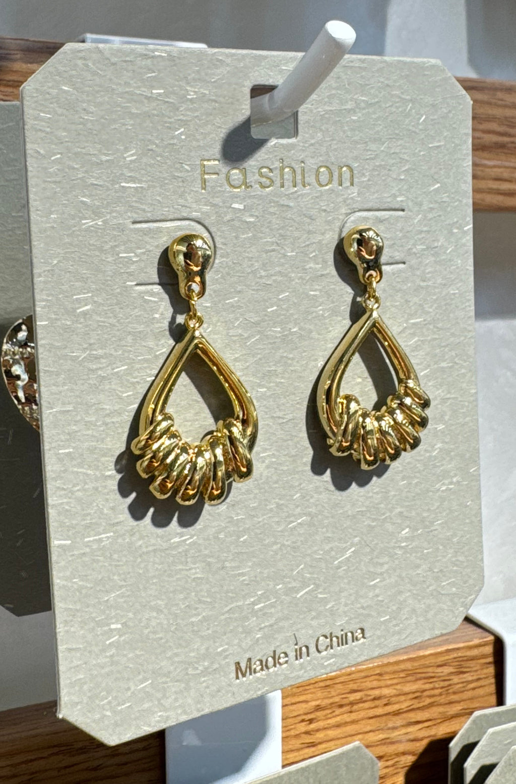Teardrop Loop Fringe Earrings - W3-0223