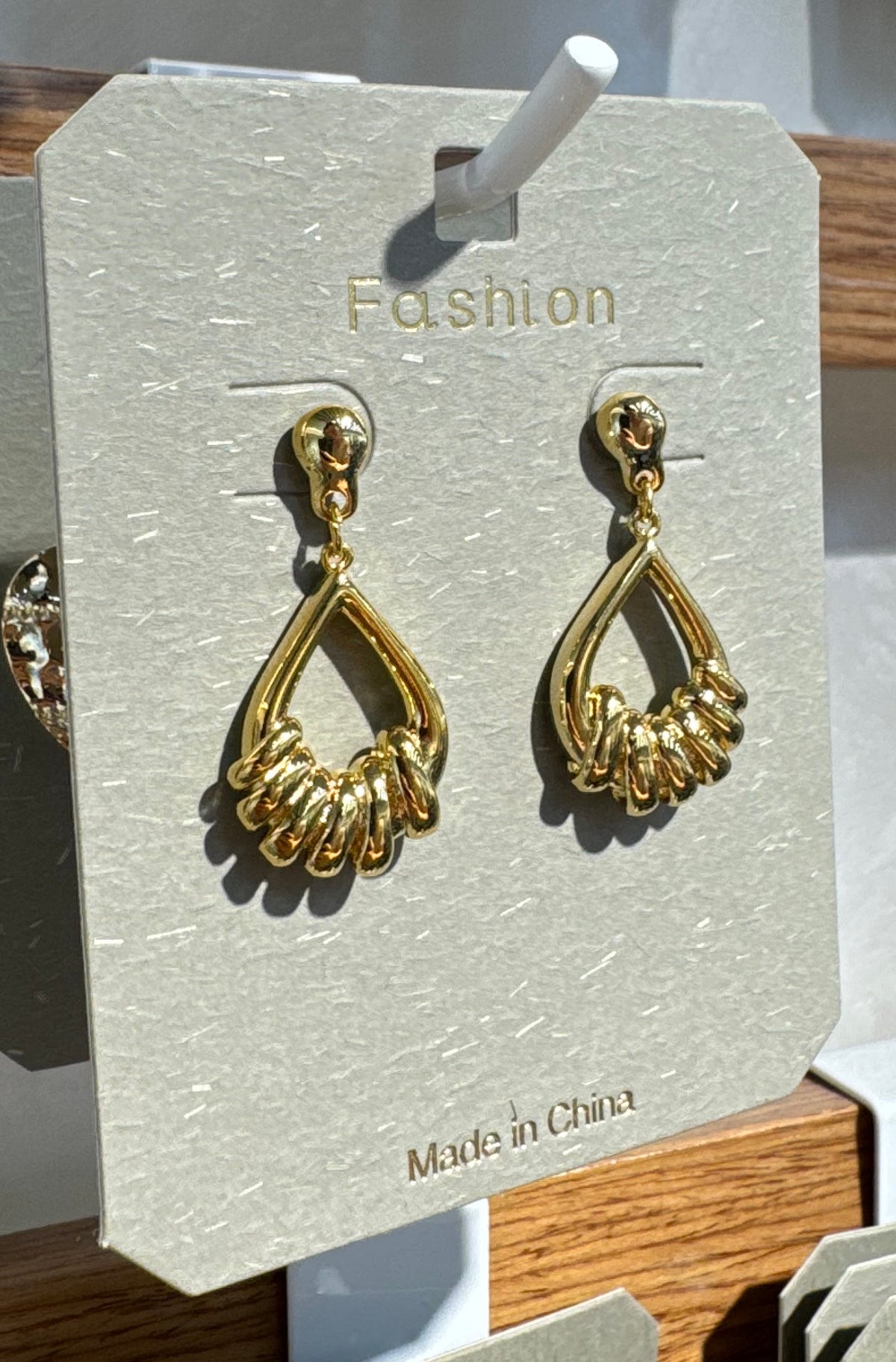 Teardrop Loop Fringe Earrings - W3-0223