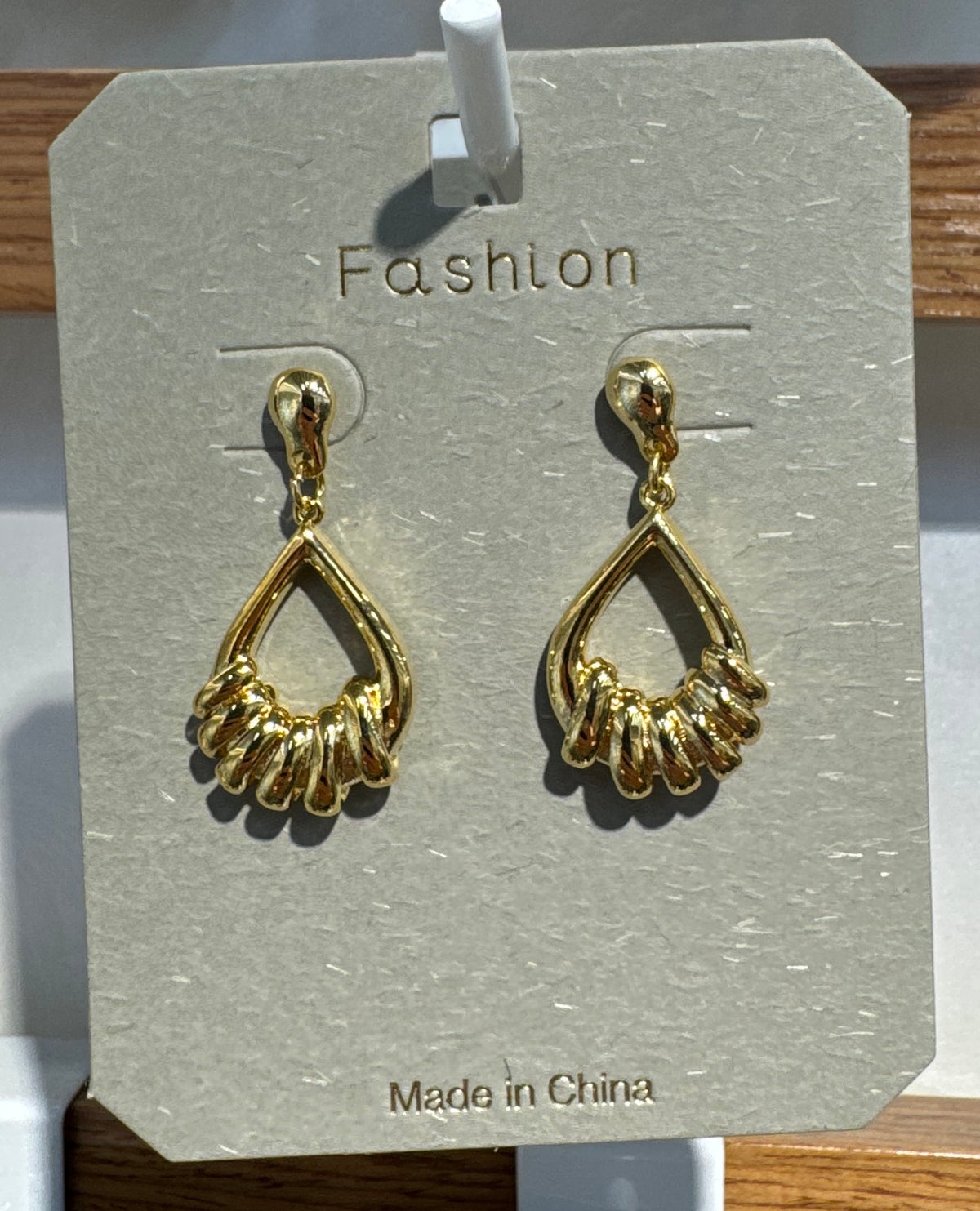 Teardrop Loop Fringe Earrings - W3-0223