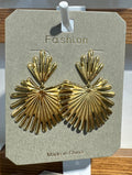 Radiating Fan Statement Earrings - W3-0244