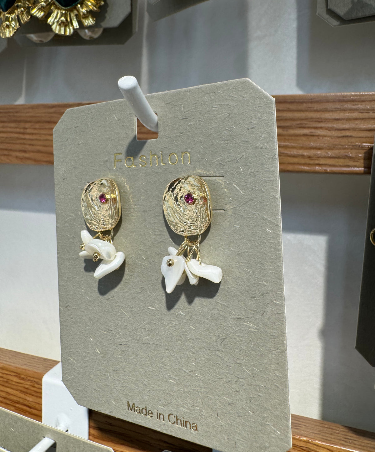 Floral Cluster Drop Earrings - W3-0329