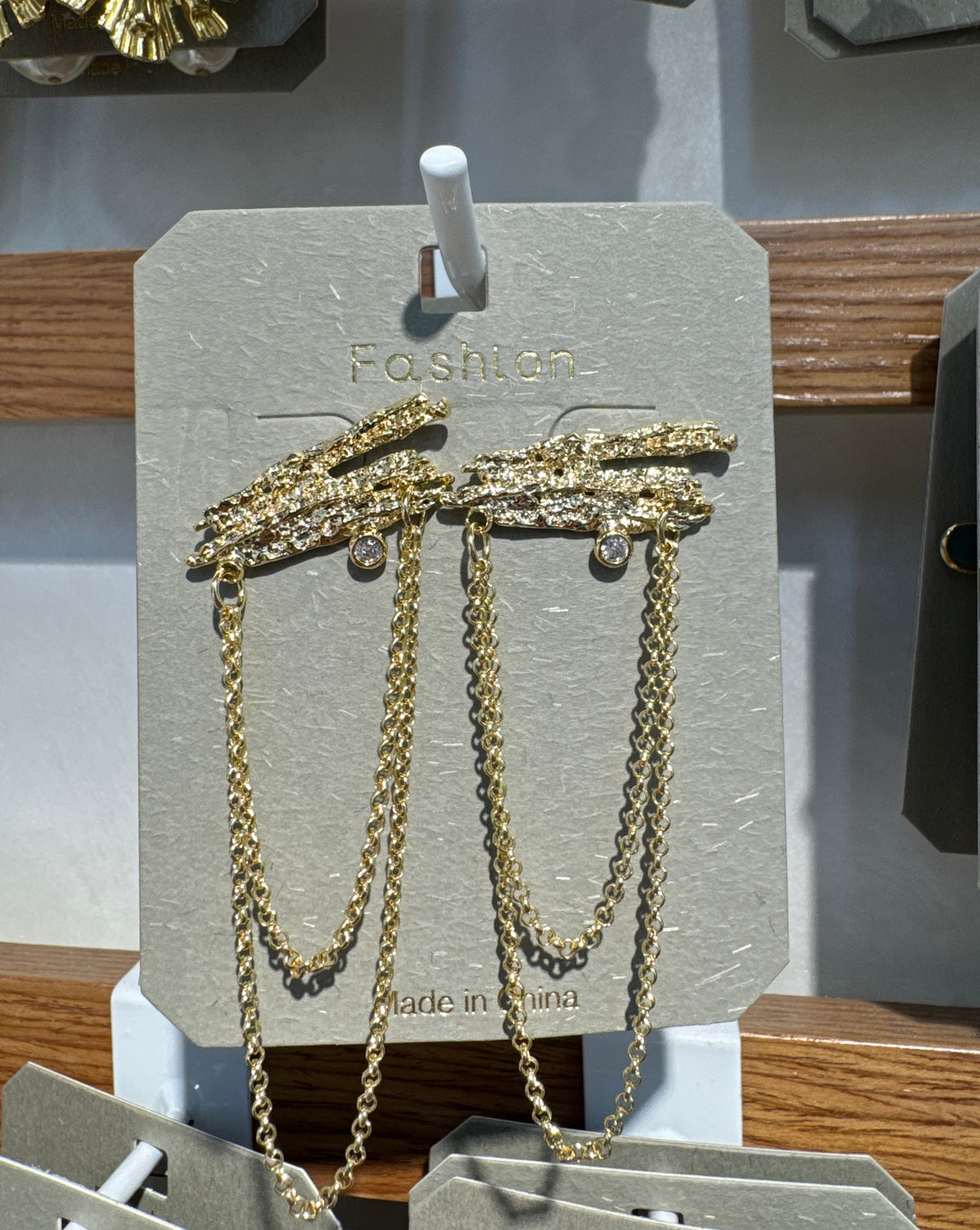 Dragonfly Chain Tassel Earrings - W3-0338